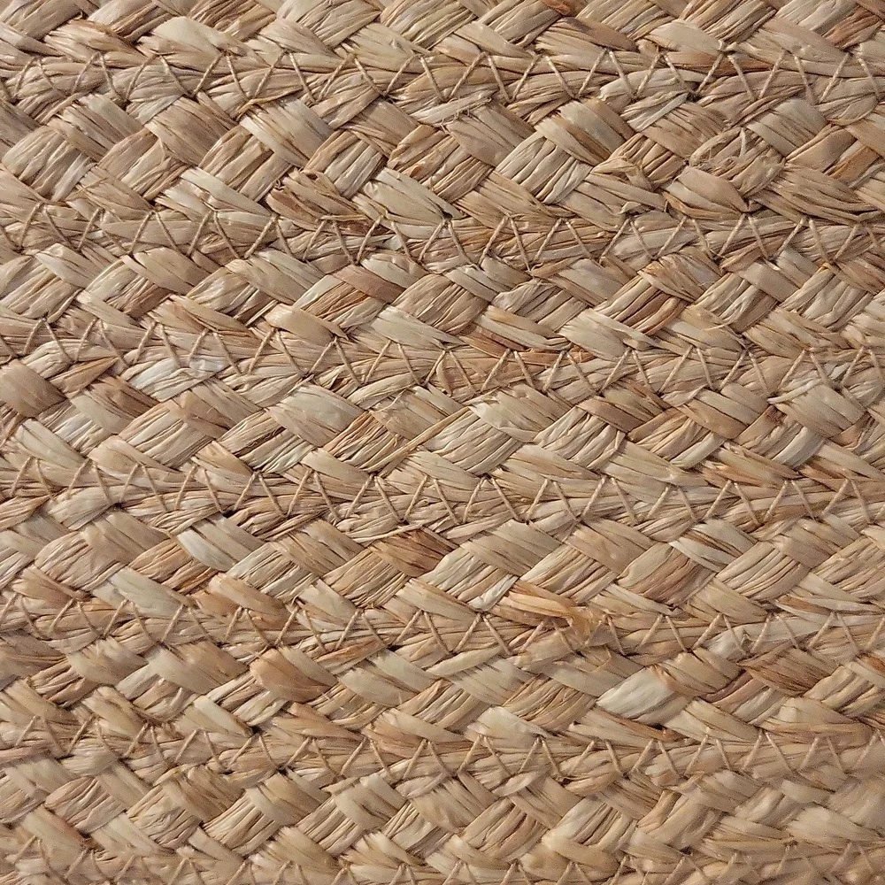 ☀️☀️ Summer Straw Tote with Beaded Pearl Handles - Picture 2 of 3